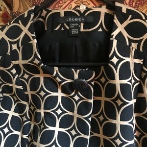 Louben Cocktail Coat - Evening or Day Size 8. Great Look for Fall!